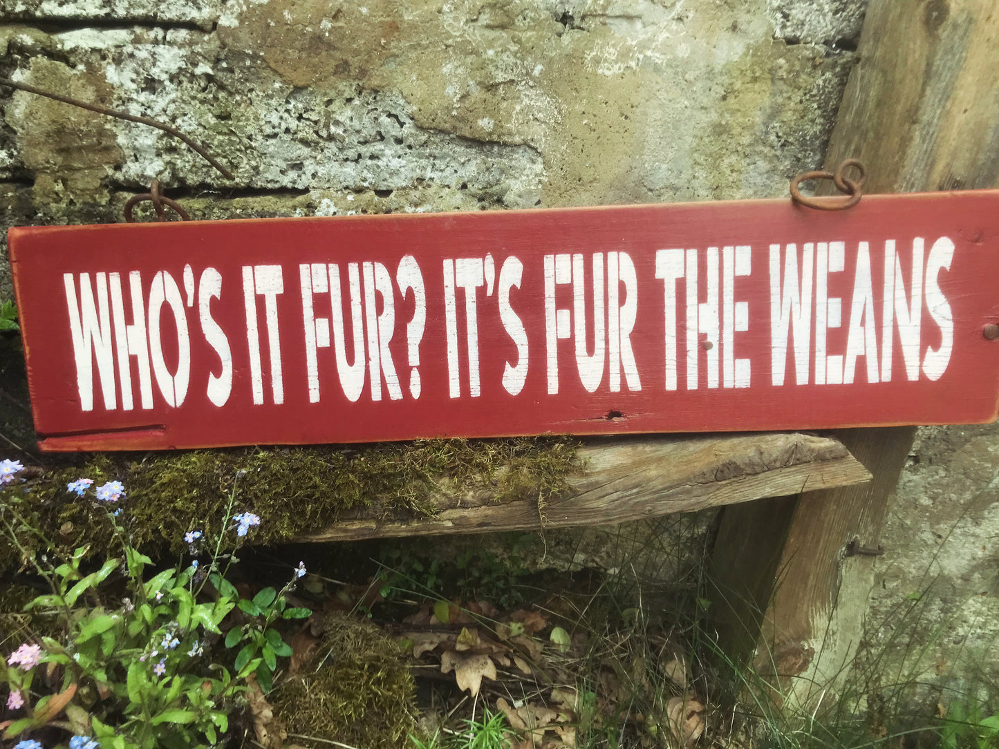 Vintage style rustic handmade signs - any wording and font of your choice