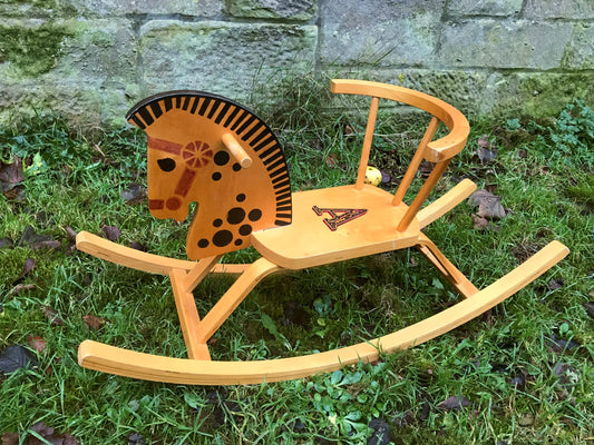 Commission for Rebecca - personalised children's rocking horse