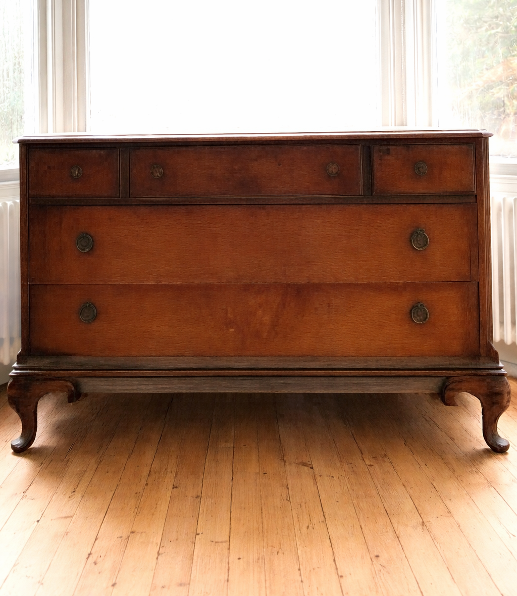 Lovely Queen Anne vintage chest of drawers available for painting.... price includes painting