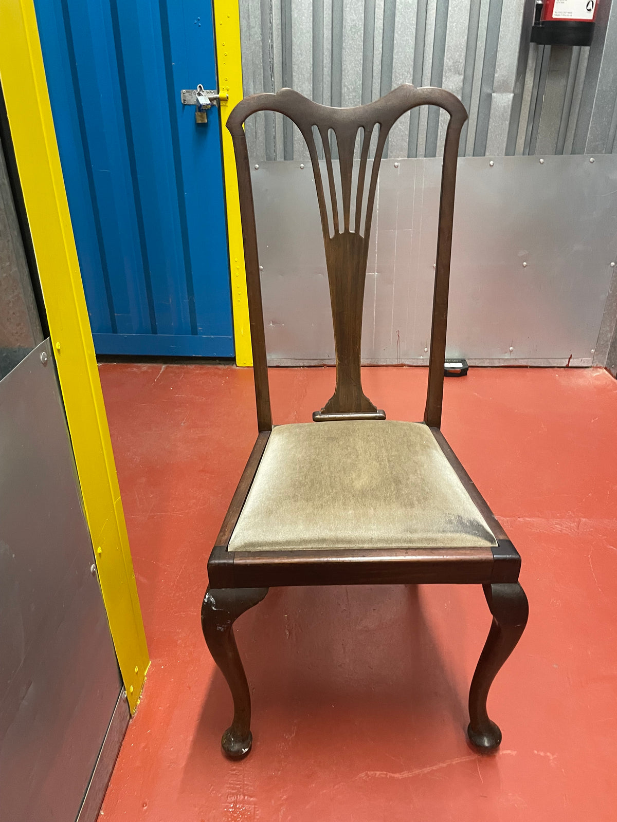 Set of 3 dining chairs available for refurb and upholstery