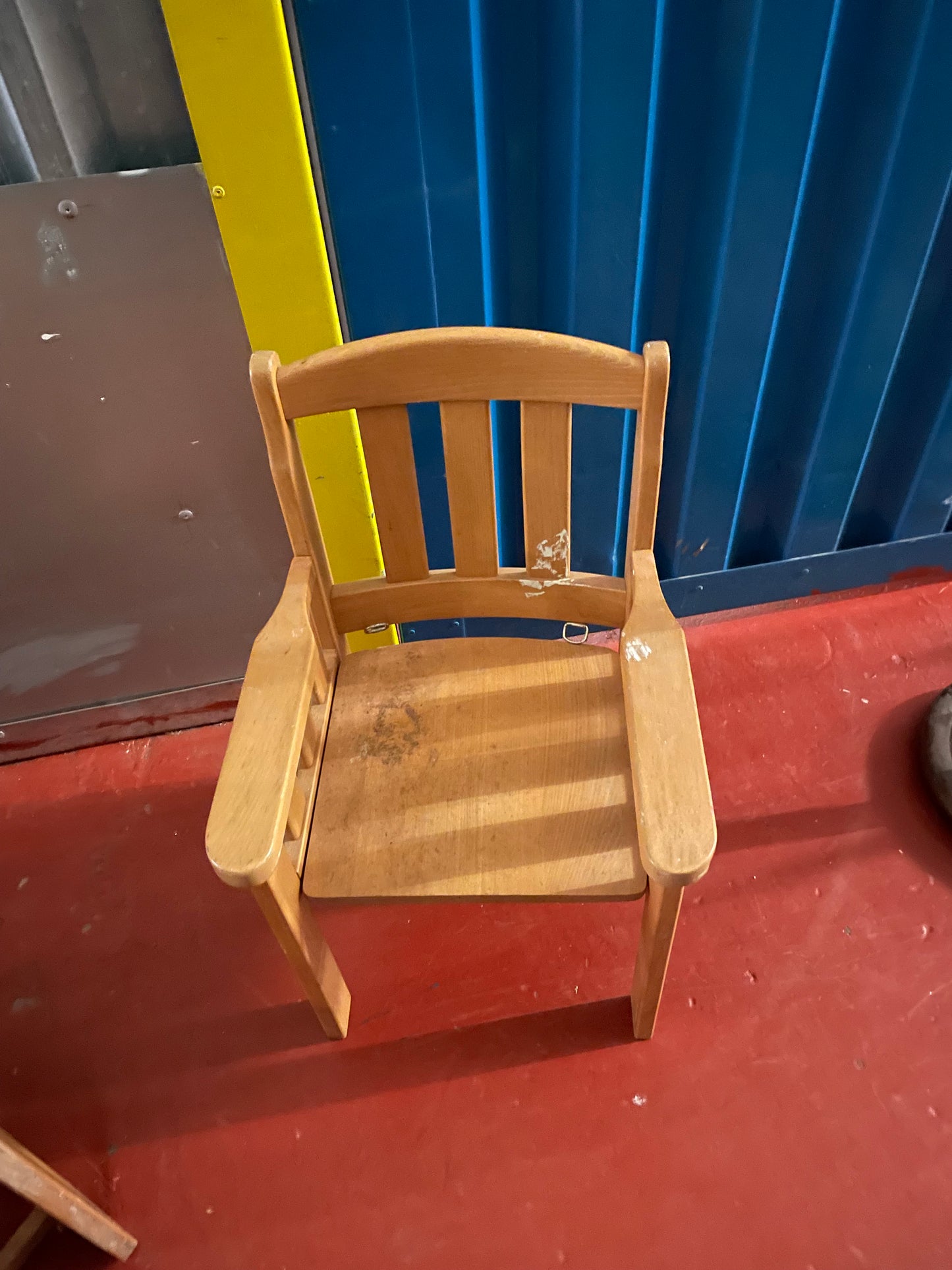 Children's solid wood table and chair,