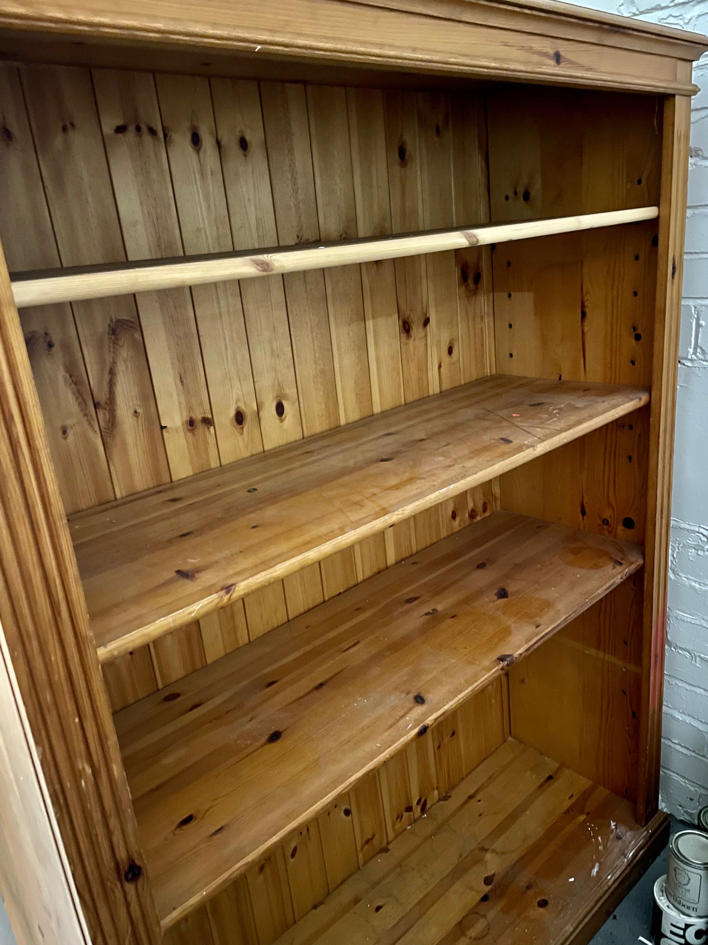 Vintage pine book case available for painting