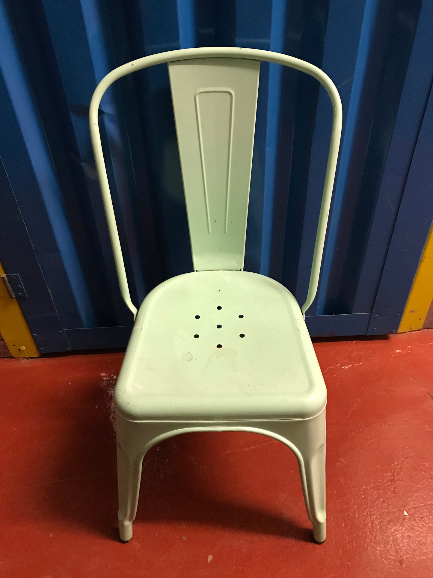 French Bistro metal chair in mint