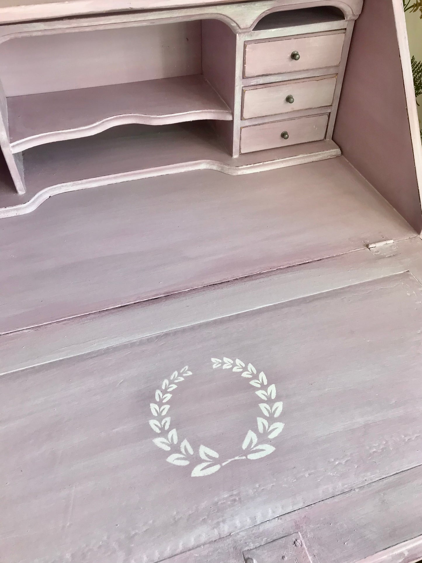 commission for Annette Vintage writing bureau