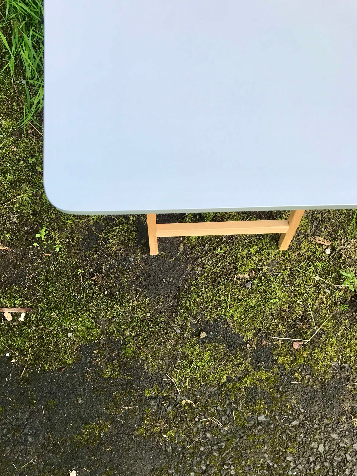 Folding side table top in Annie Sloan Chicago grey