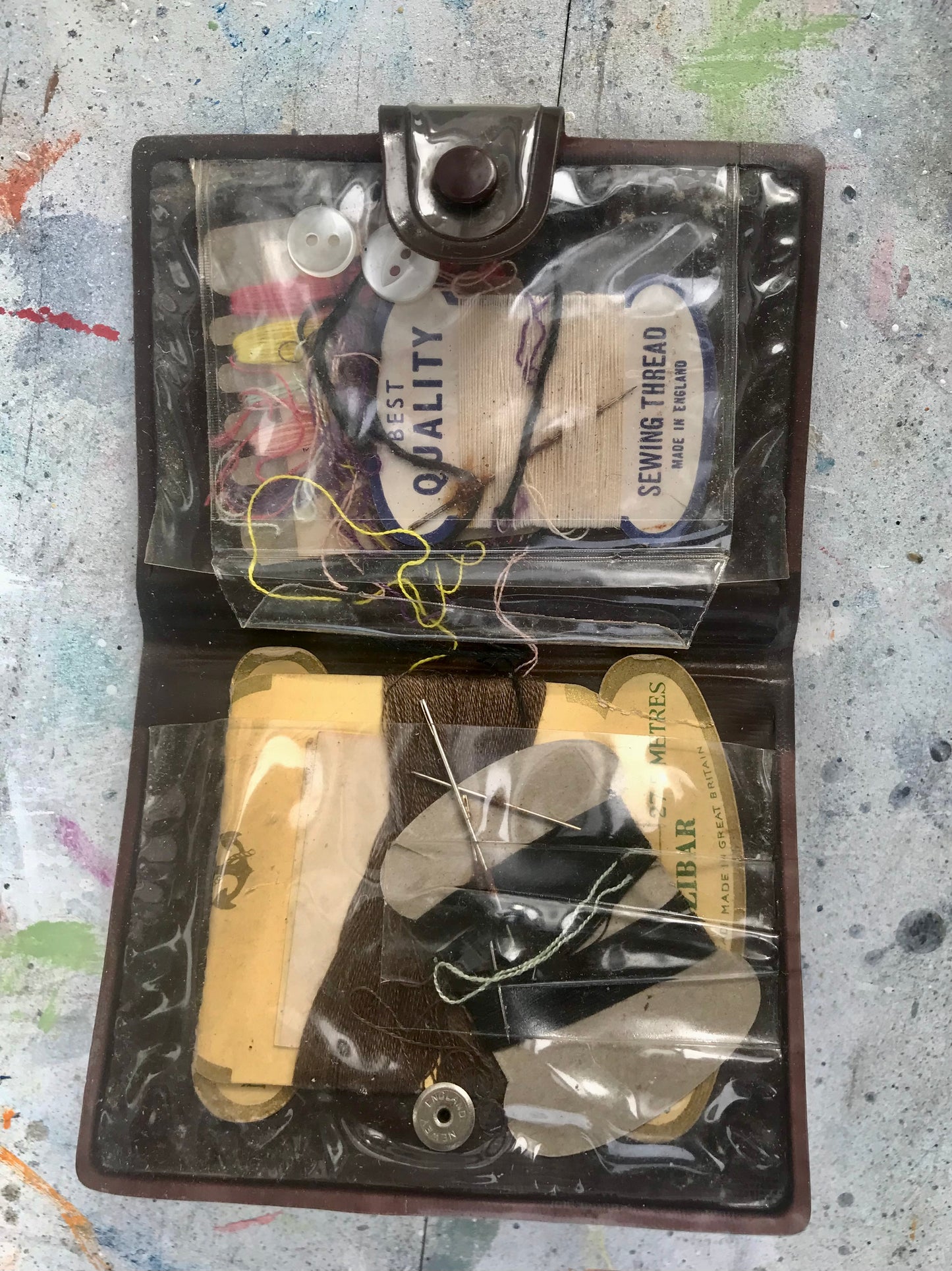 vintage pocket sewing kit