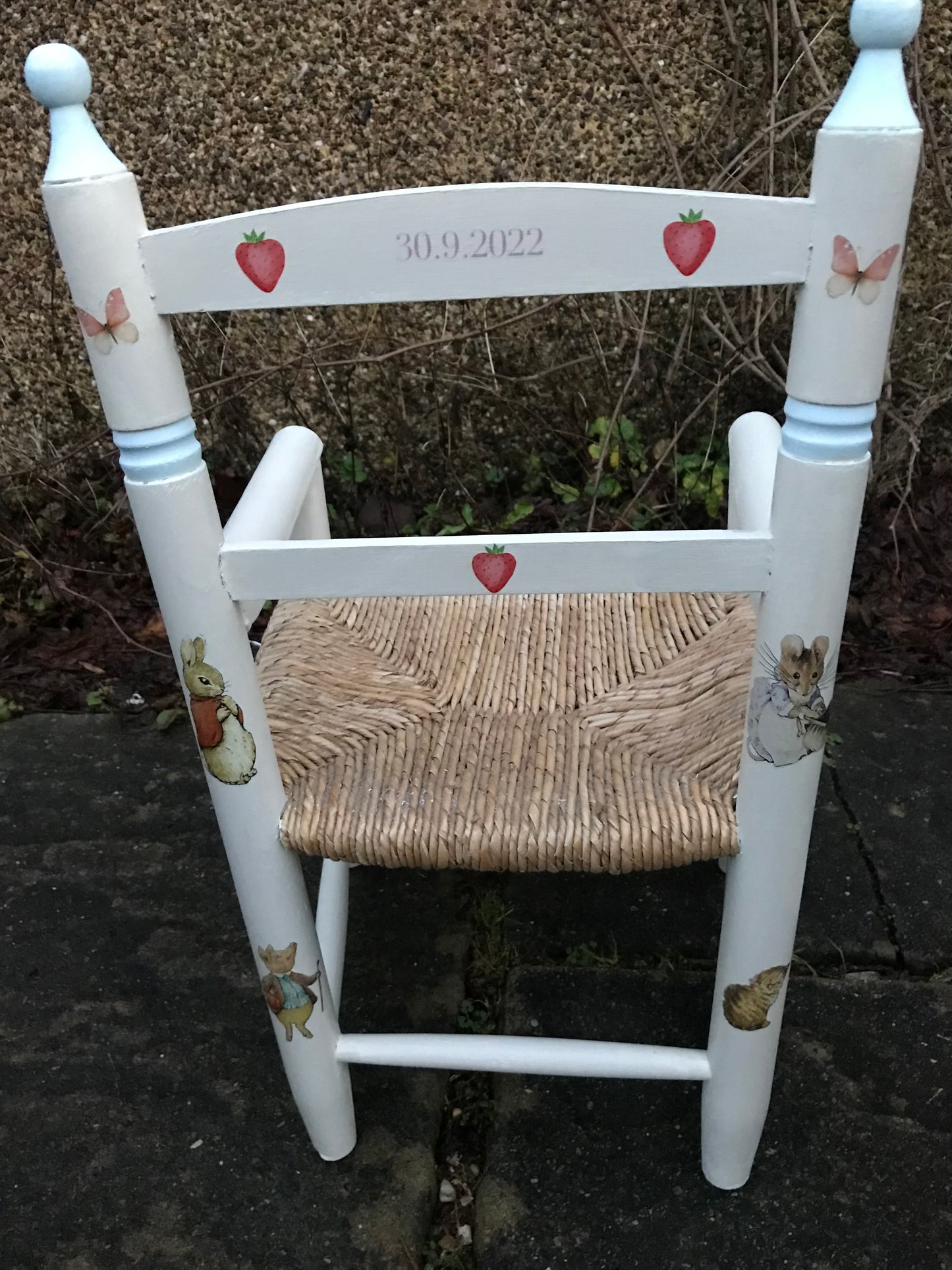 Commission for Sarah - Beatrix and strawberry chair