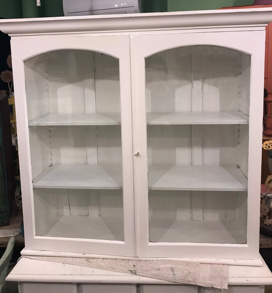 Commission for Harriet -painted glass wall cabinet