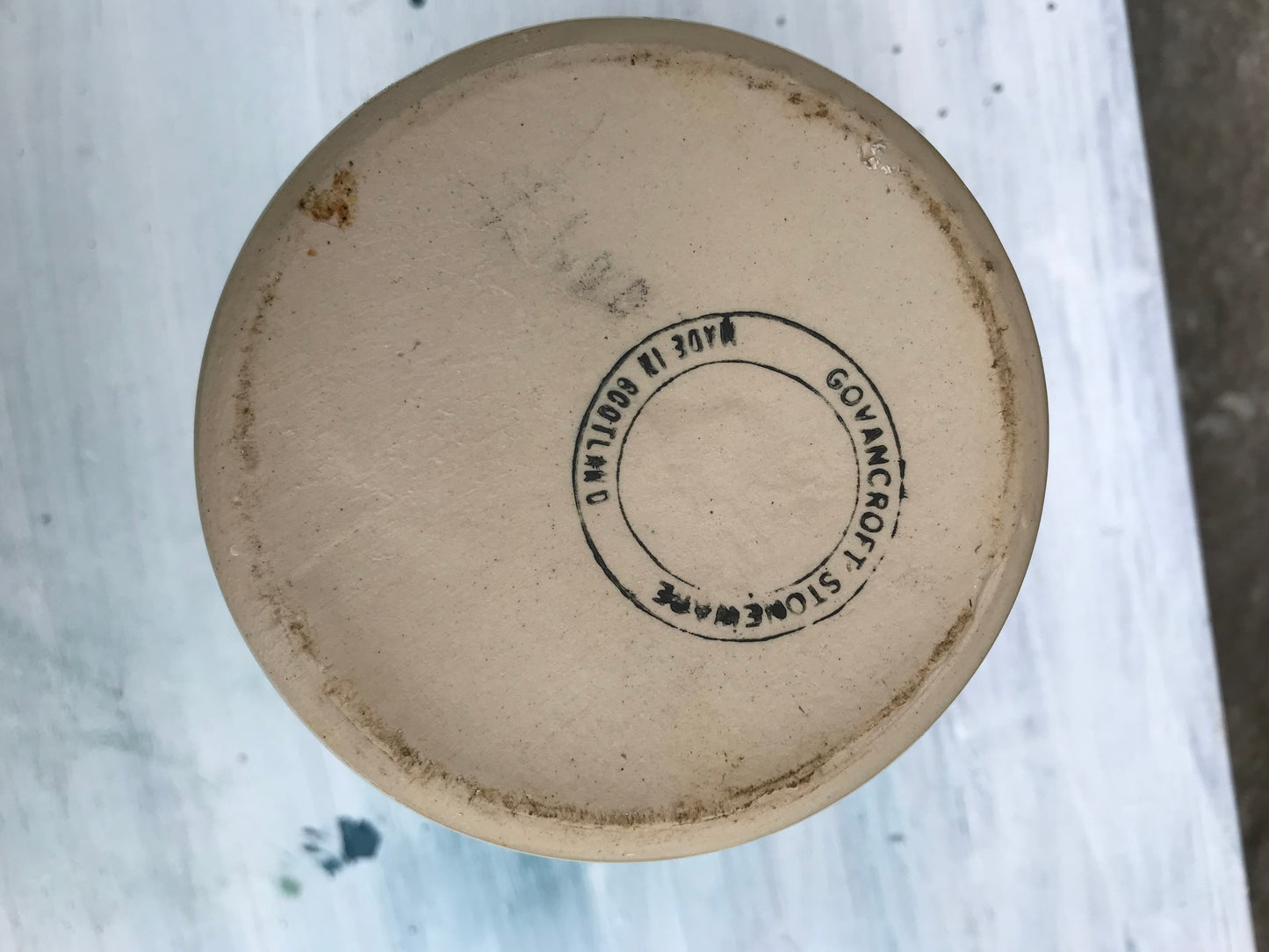 Lovely rustic vintage stoneware Govancroft of Glasgow jug