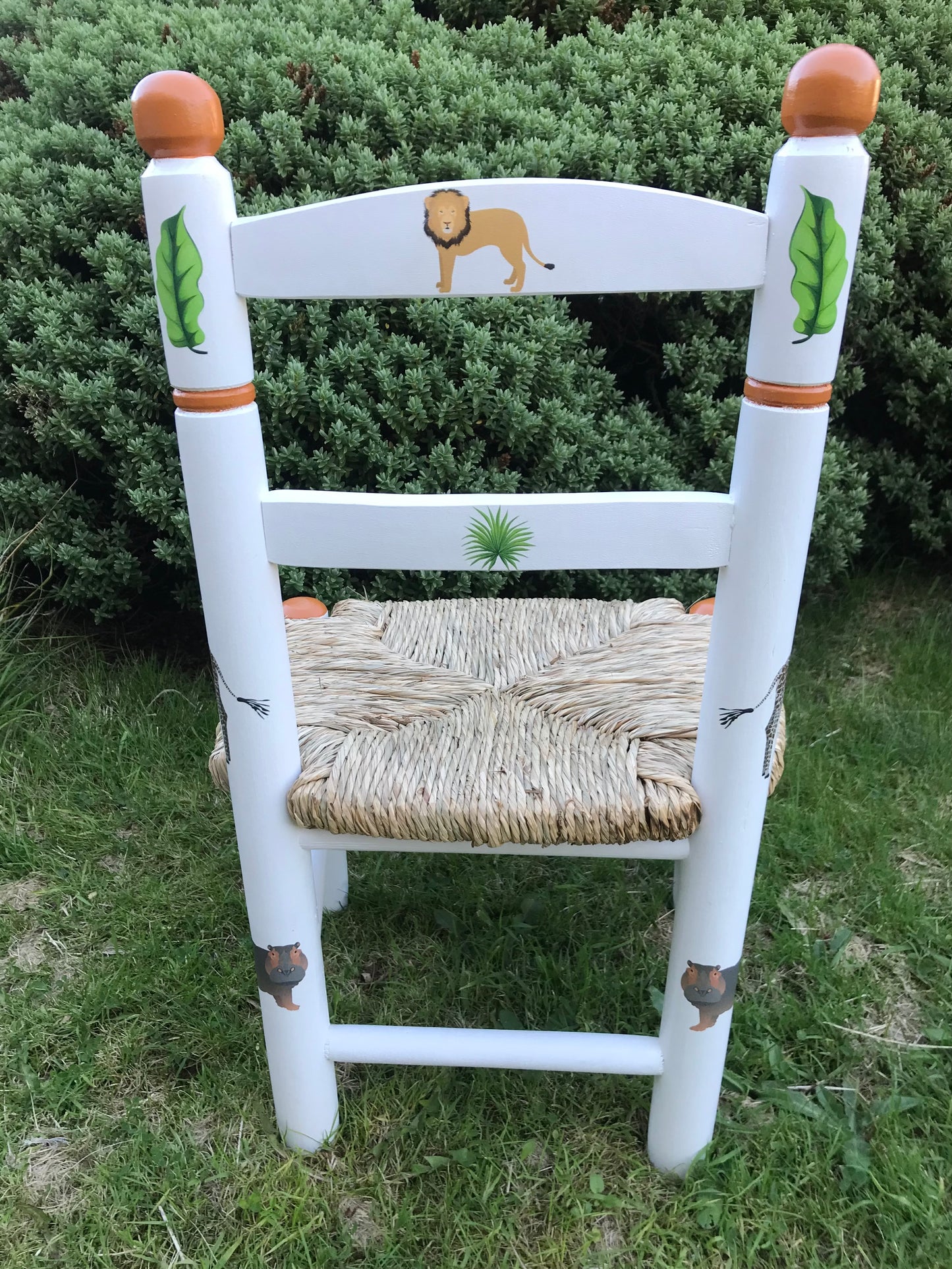 Personalised children's chair - Jungle Safari theme - made to order