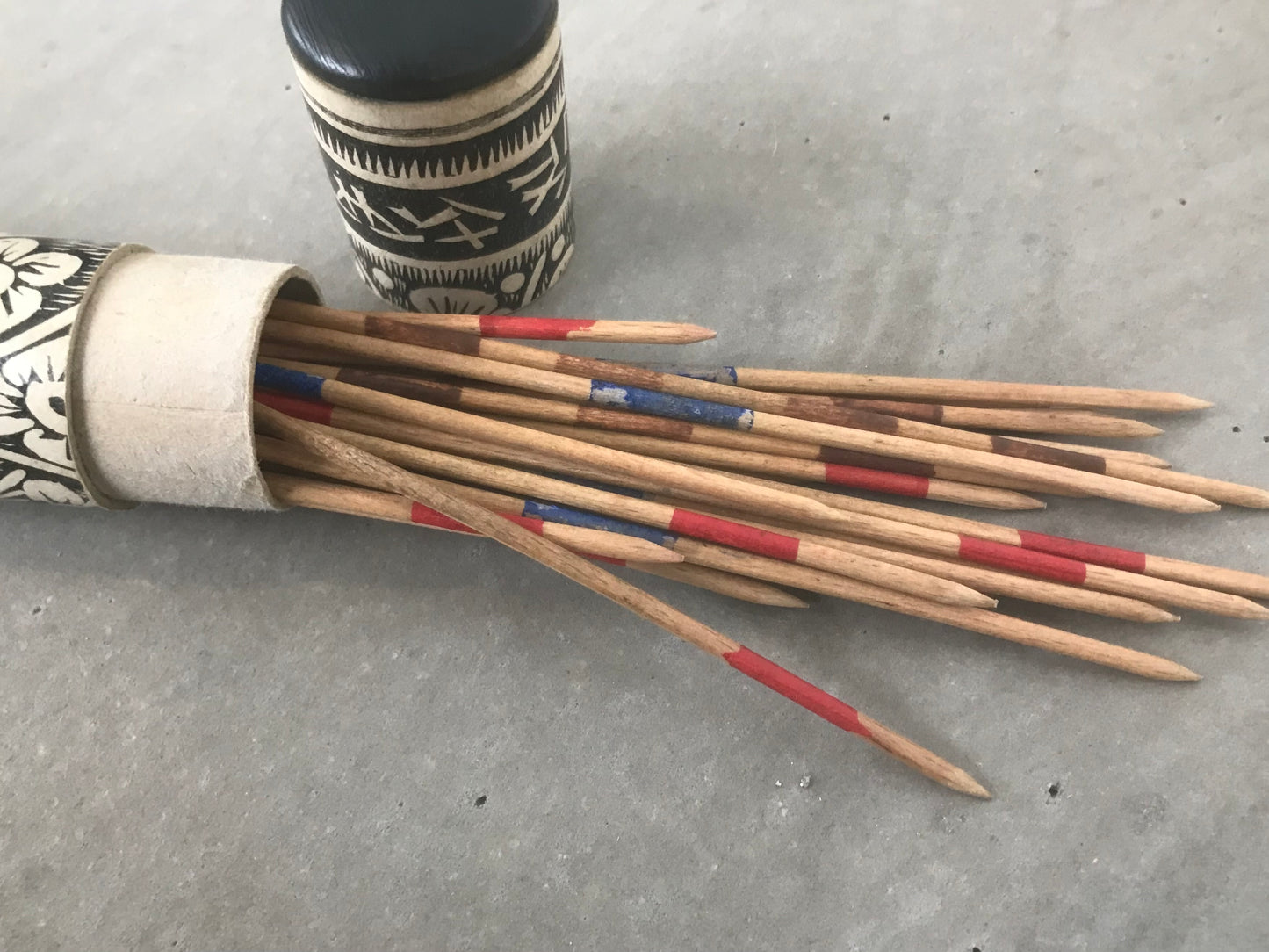 Vintage Pick Up Sticks Mikado Jackstraws Spillikins Fiddlesticks Bamboo