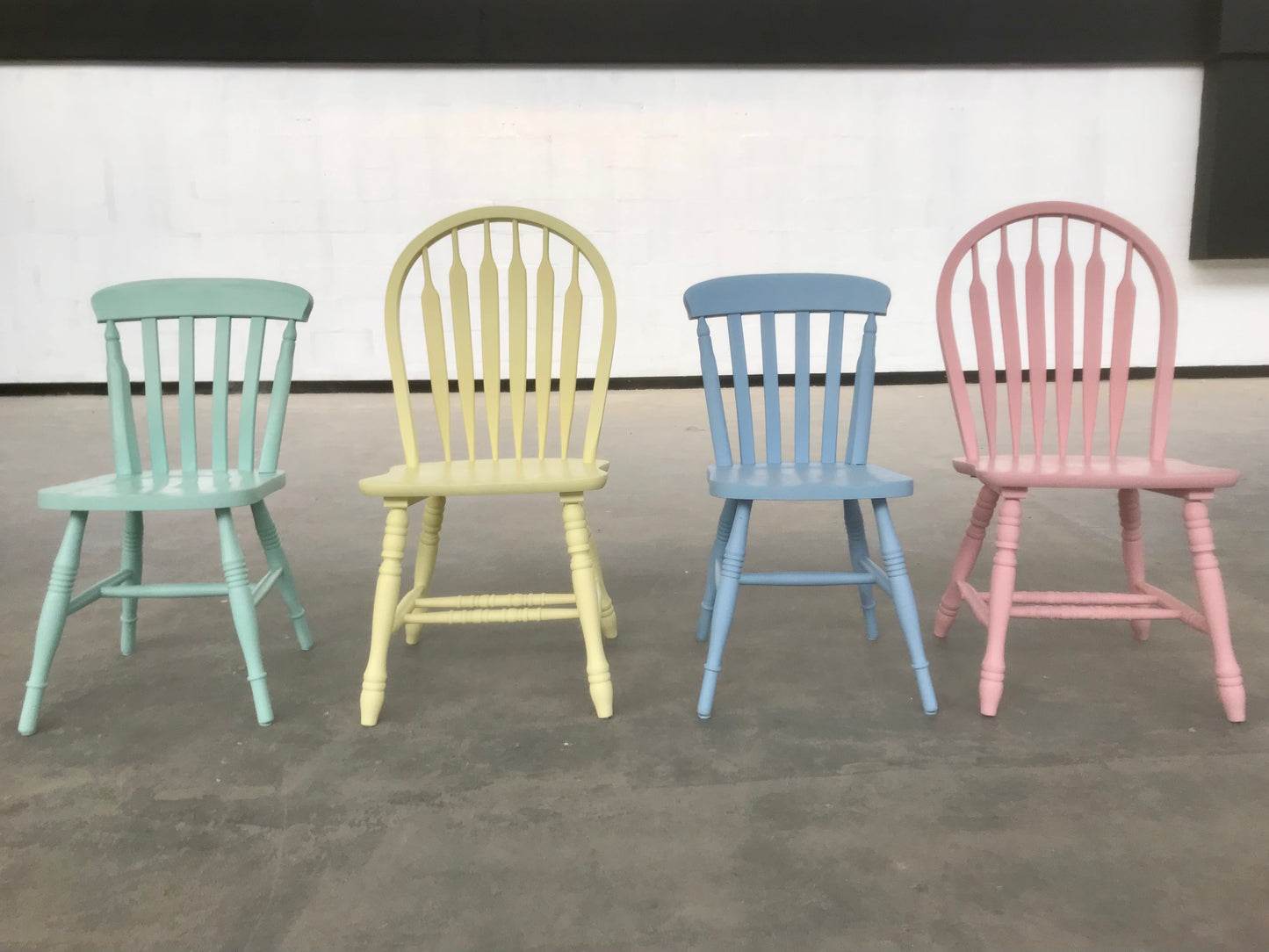 Commission for Paul 4 x mismatched vintage dining chairs