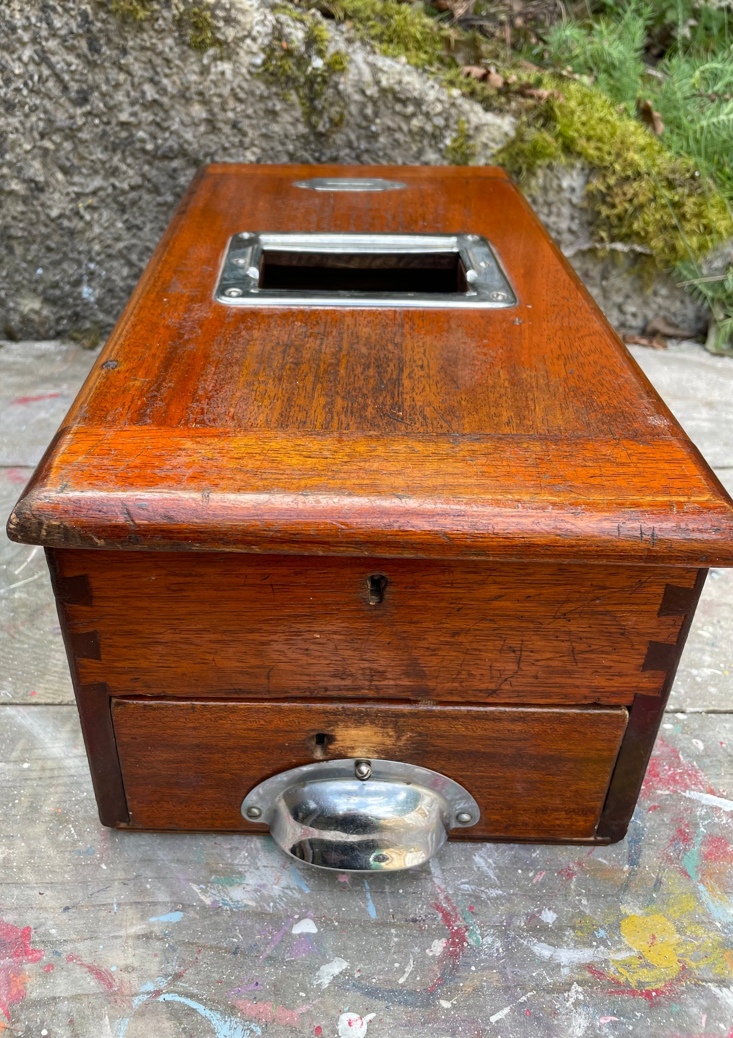 vintage wooden till /. cash register