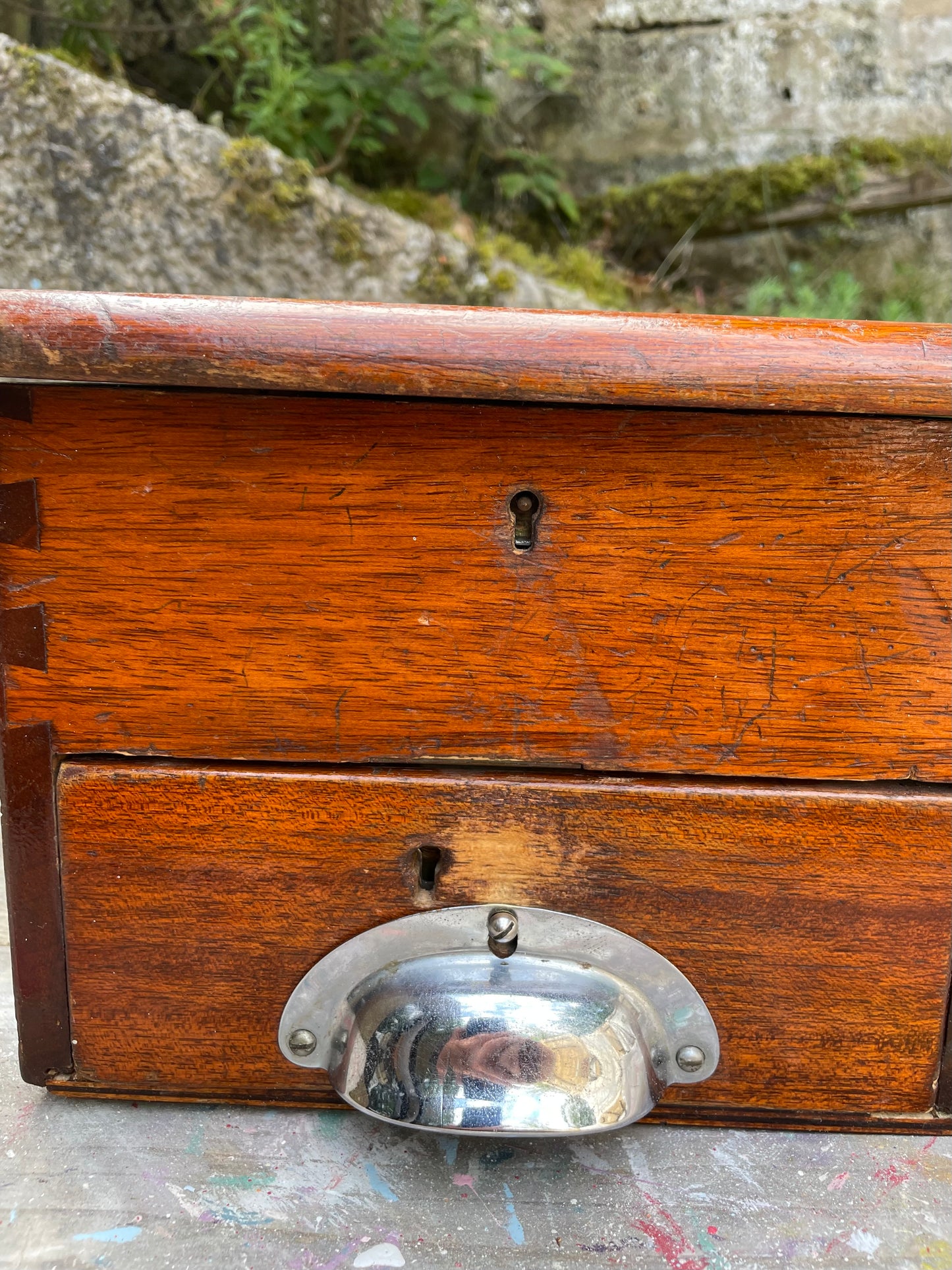 vintage wooden till /. cash register