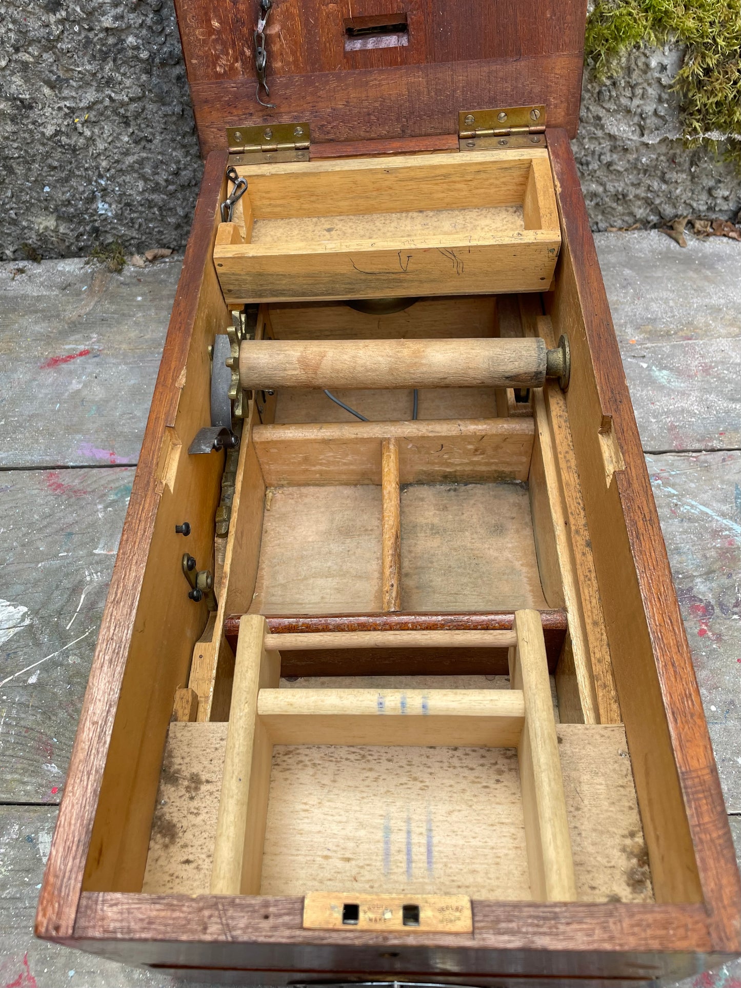 vintage wooden till /. cash register