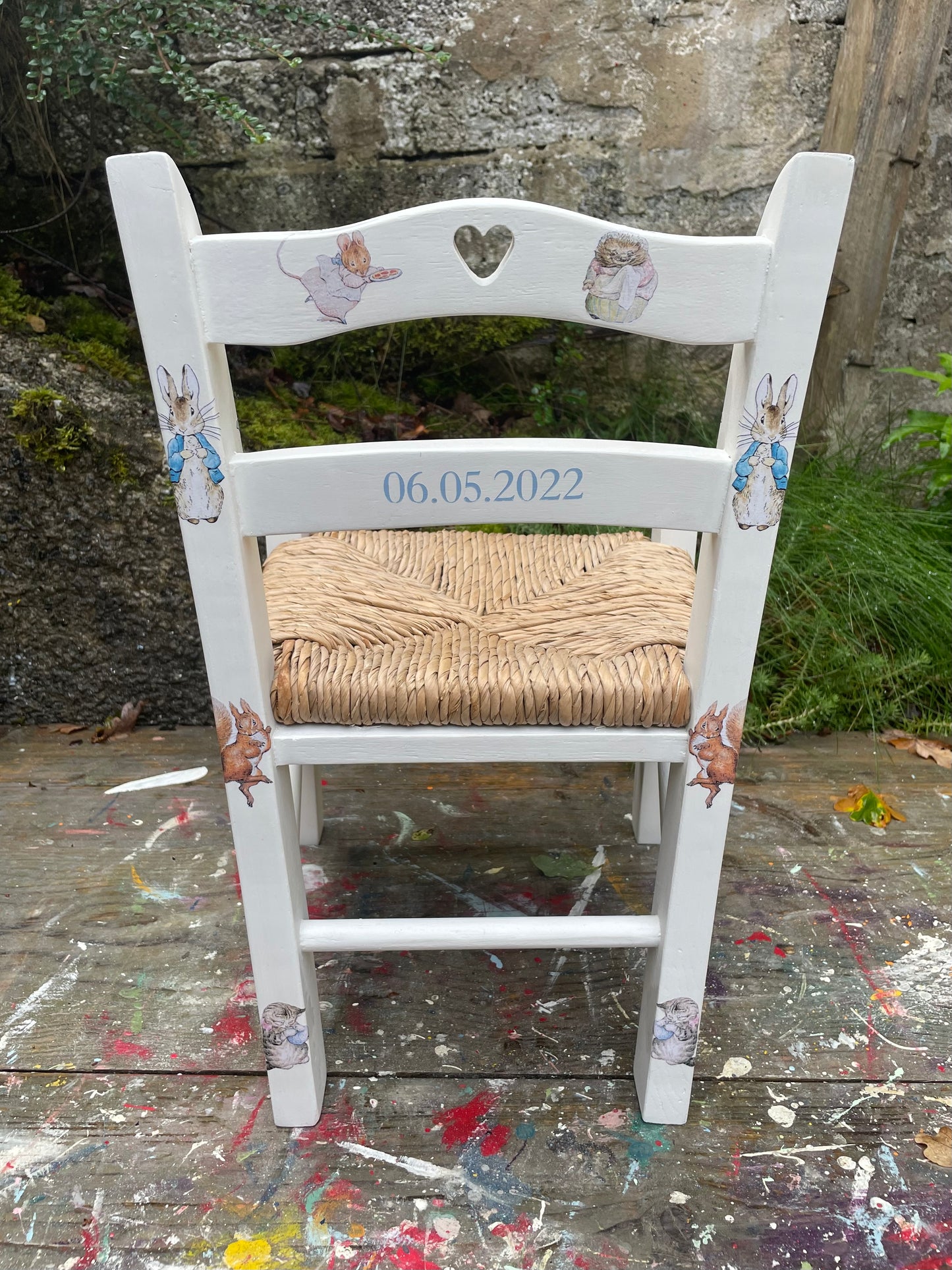 3 personalised children's chairs for Antonia