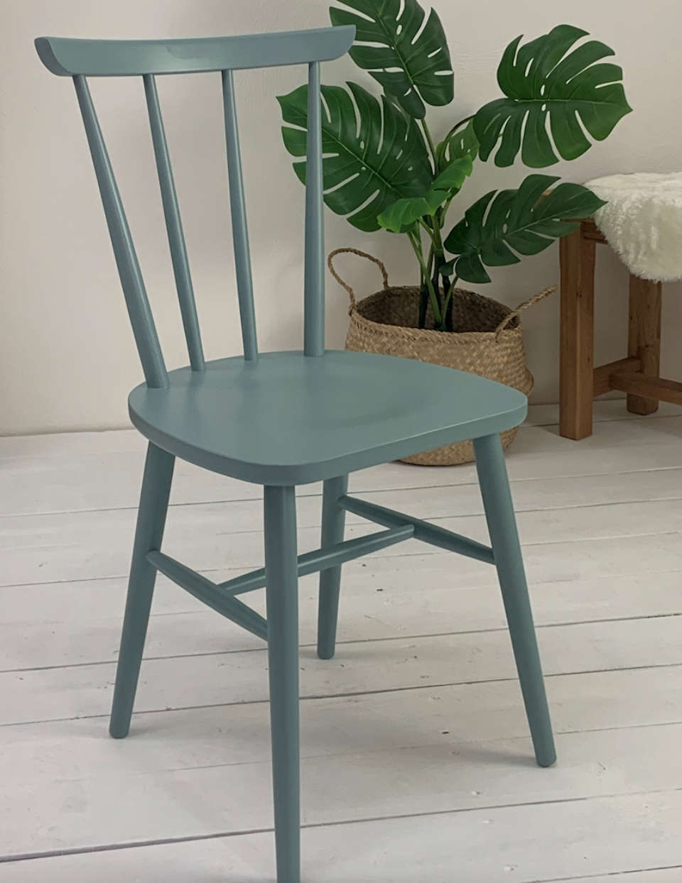 Mid Century Style Solid Beech brand new dining chairs handpainted mismatched mix them up or have a set