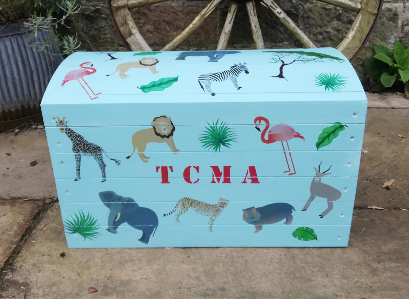 Personalised children's small toy chest - you choose the theme