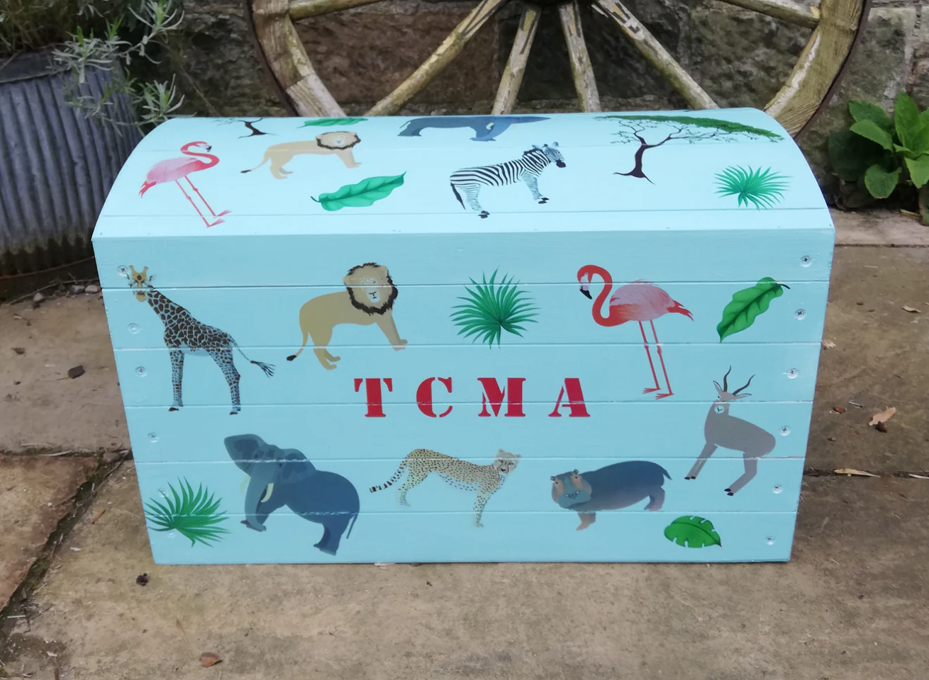 Personalised children's small toy chest -  you choose the theme