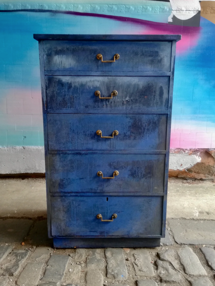 Painted to order Vintage Furniture hand painted in a drippy