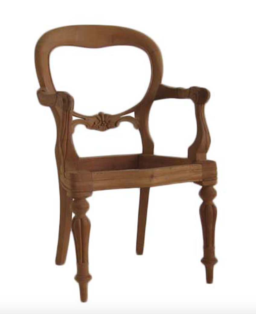 New Reproduction carved traditional mahogany dining chairs available for reupholstery and painting your choice of colour