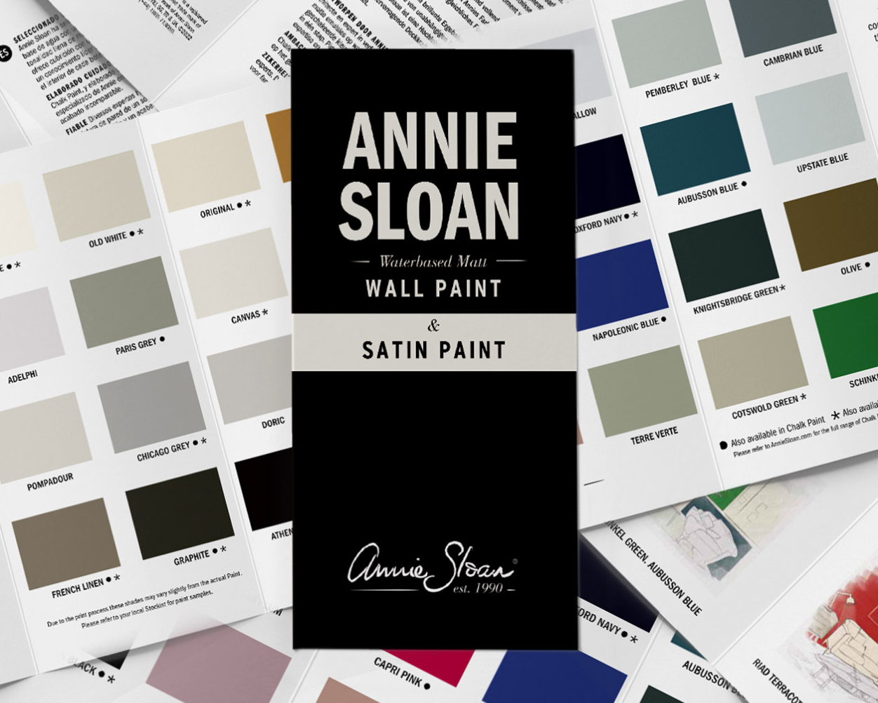 Annie Sloan - Colour chart - Wall Paint & Satin Paint Colour Card