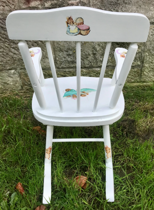 Personalised children's chair - Little Beatrix Potter Mice Theme - made to order