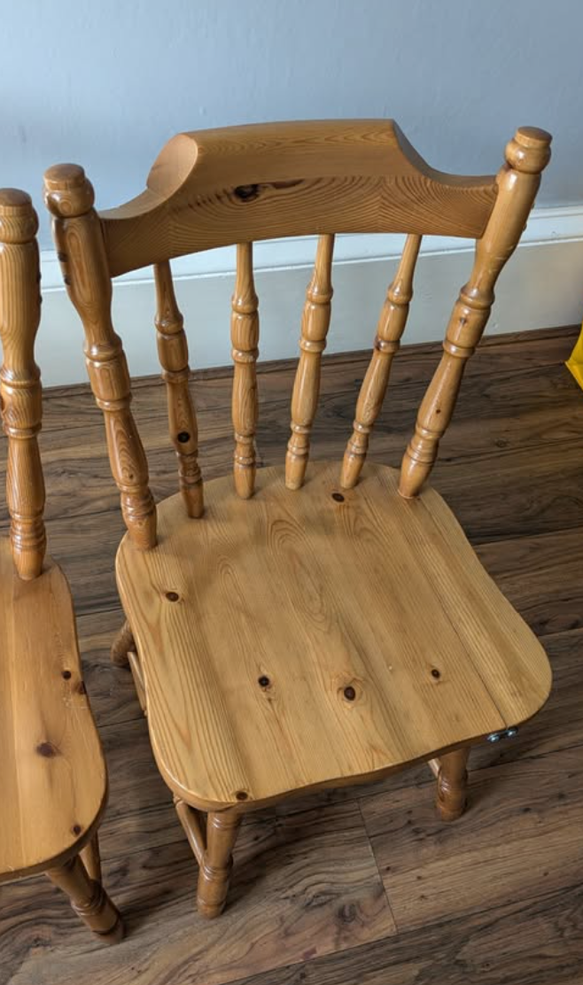 Commission for Ben 12 x mismatched dining chairs (now 10 chairs)