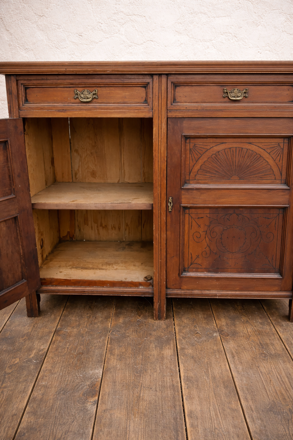 Vintage carved sideboard available for refurb.