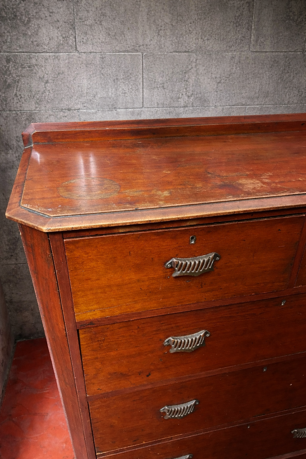 Vintage mahogany chest of drawers available for painting or refinishing - price includes painting