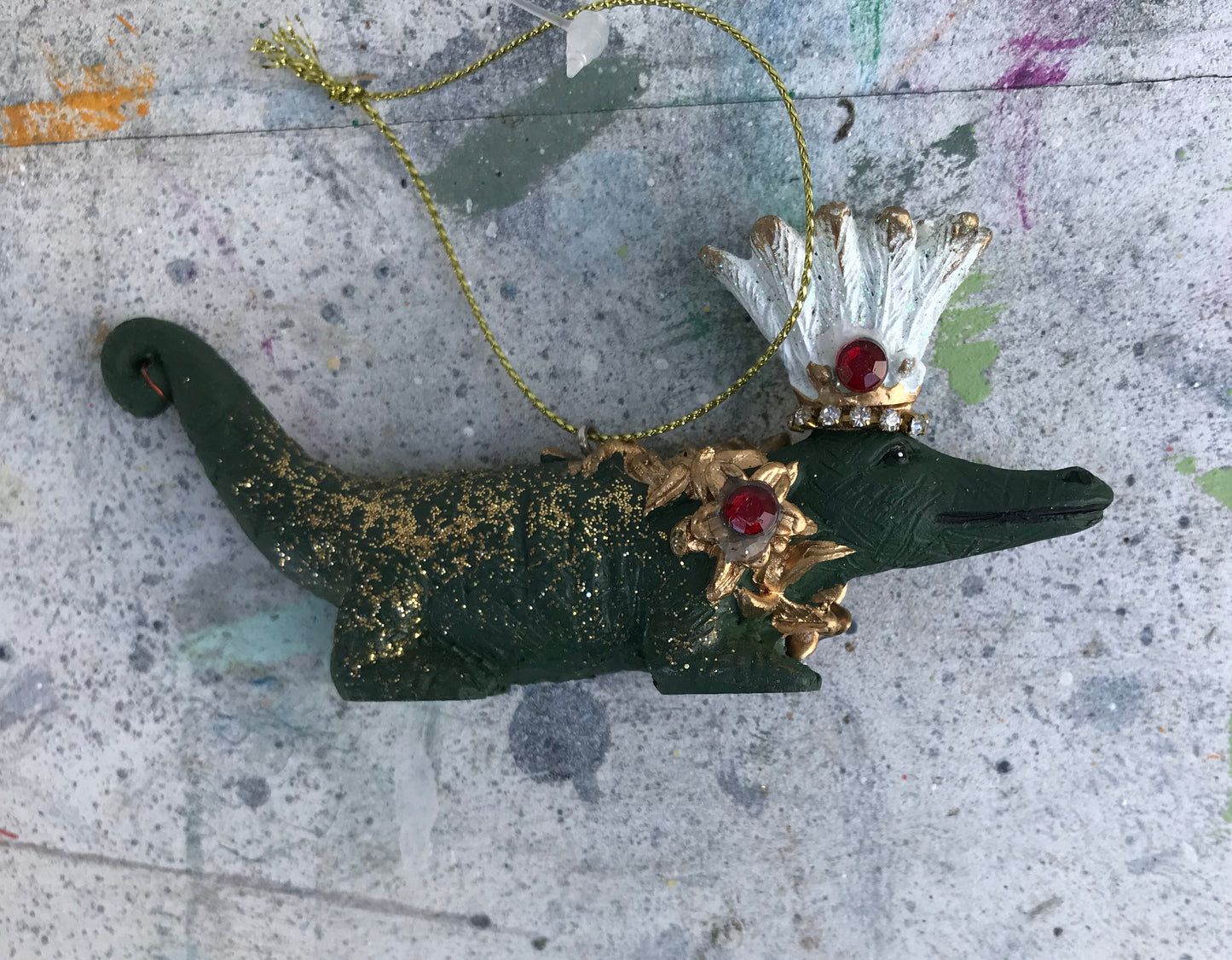 Crocodile Christmas decoration
