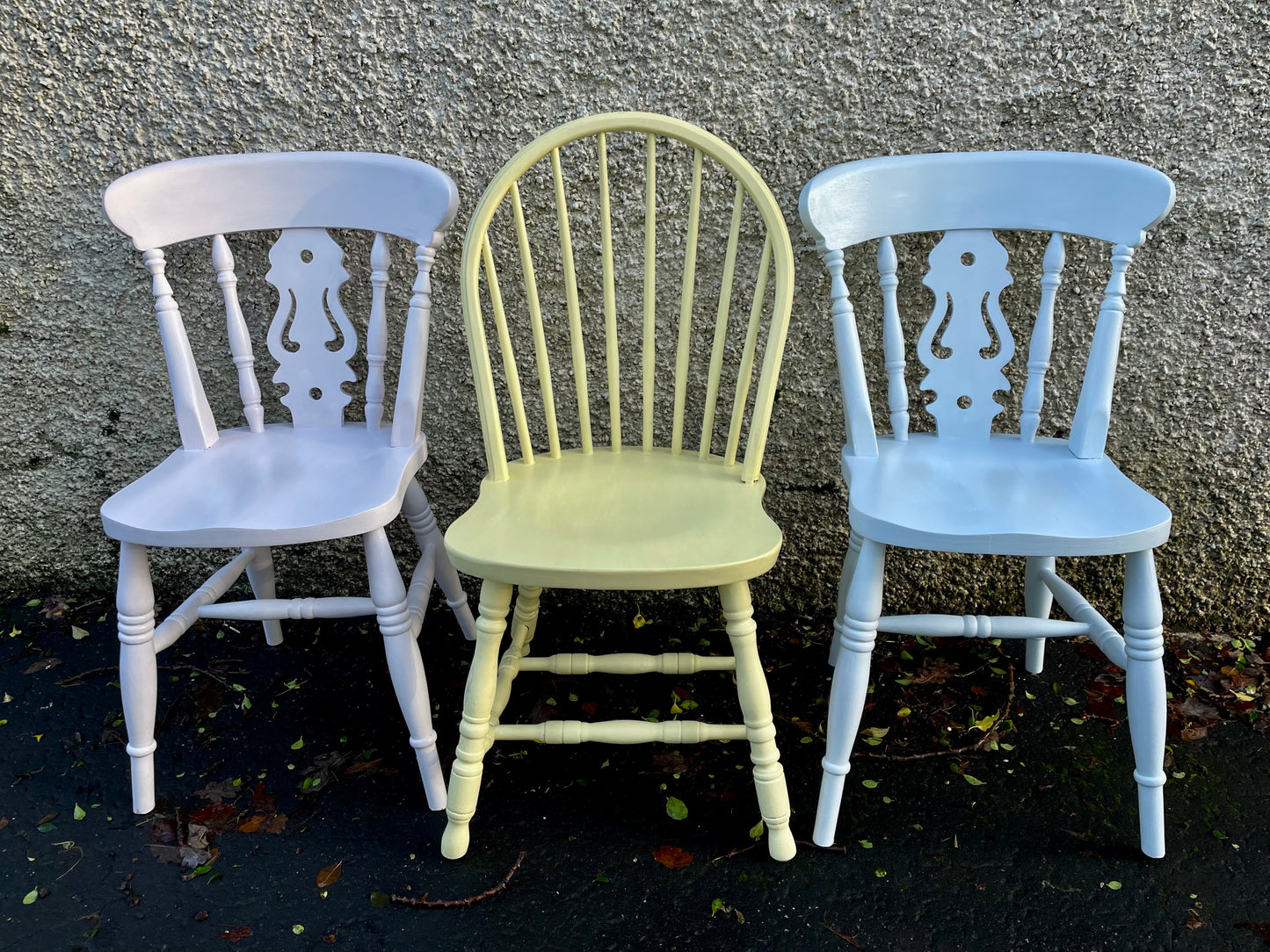 Commission for David 3 x mismatched dining chairs