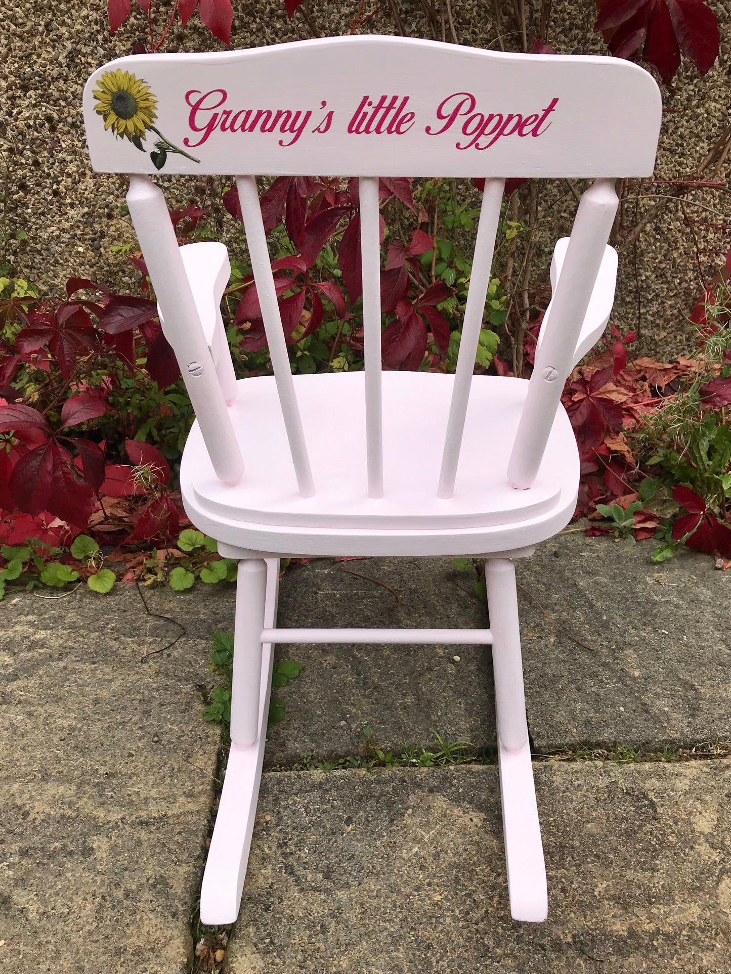 Personalised children's rocking chair - Simple theme - made to order