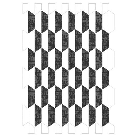 Stencil Studio - Ribb Repeat Pattern Stencil - A5