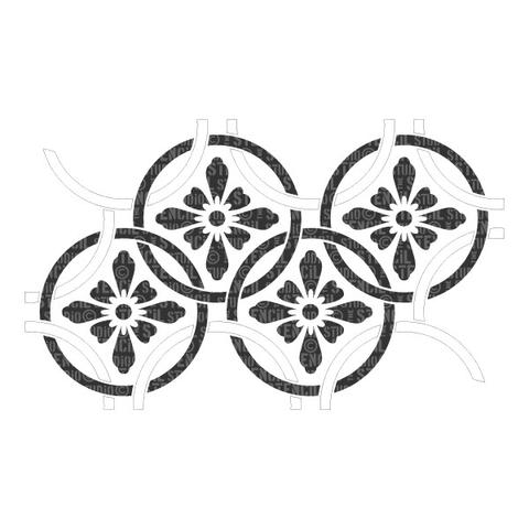 Stencil Studio - Japanese Circles Stencil - A5