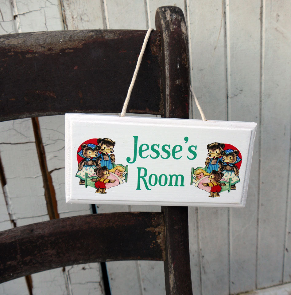 Personalised children's door room sign - made to order you choose the theme