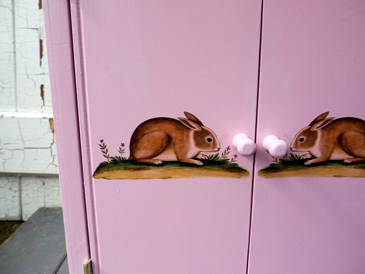 Painted to order - decoupaged and personalised vintage children's furniture