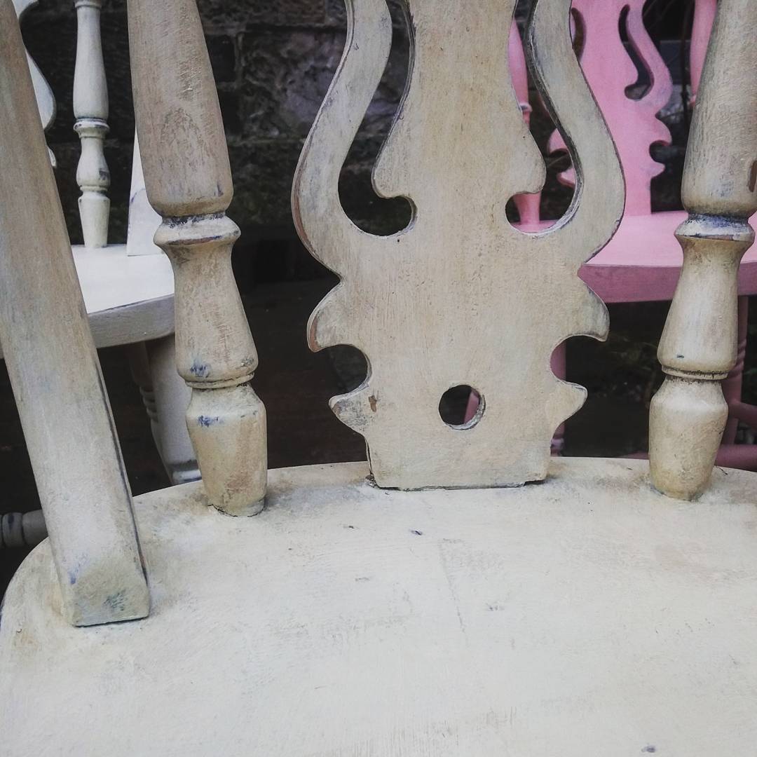 Mismatch vintage dining chairs painted to order in Annie Sloan Chalk Paint