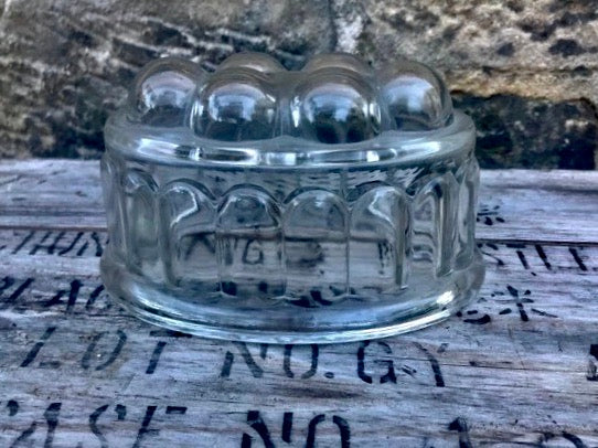 Vintage glass jelly mould