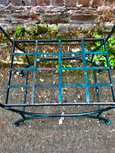 Vintage metal garden seat
