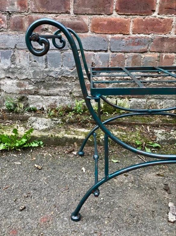 Vintage metal garden seat