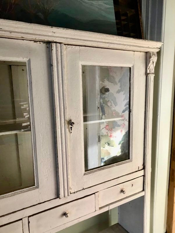 Vintage glass fronted cabinet