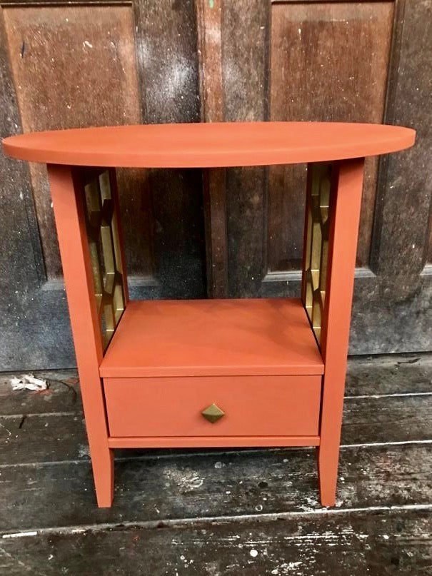 Bedside / Coffee / side table painted in Harmony Terracotta
