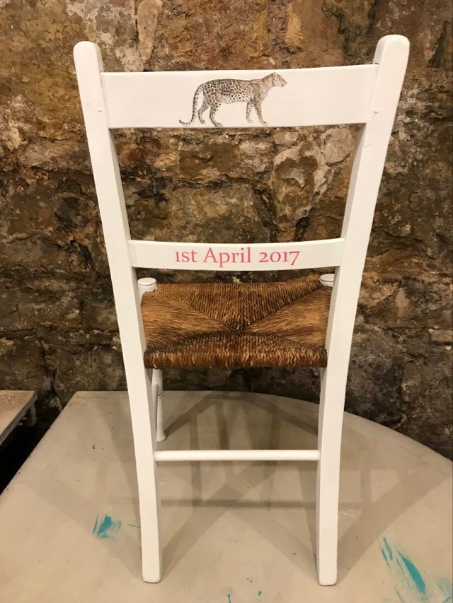 Commission for Margaret 2 Personalised children's chairs