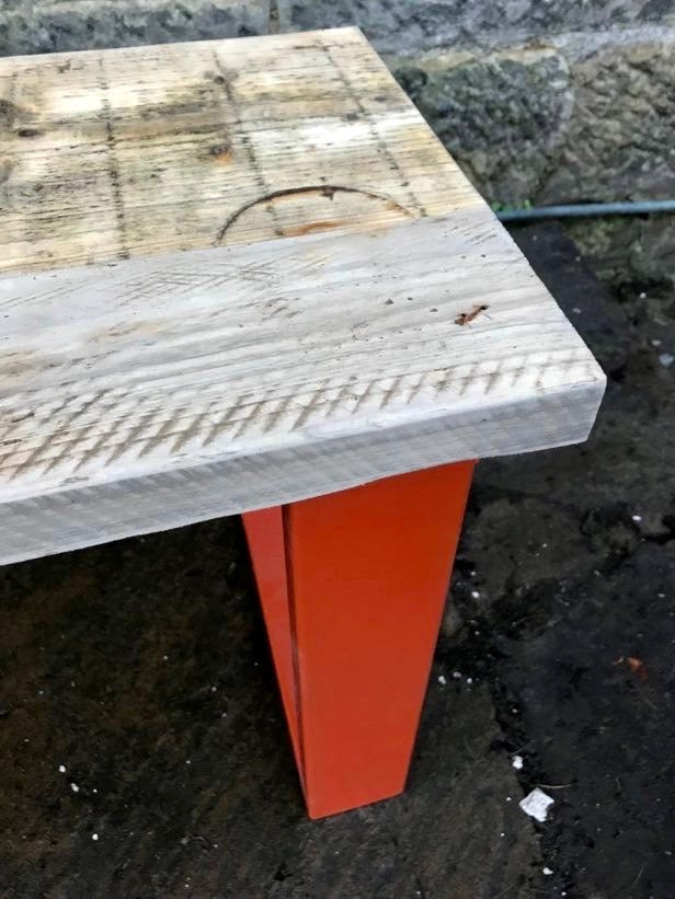 Rustic industrial bench indoor/outdoor - made to order
