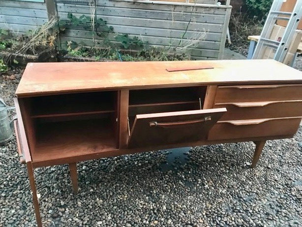 Vintage mid century sideboard available for upcycling
