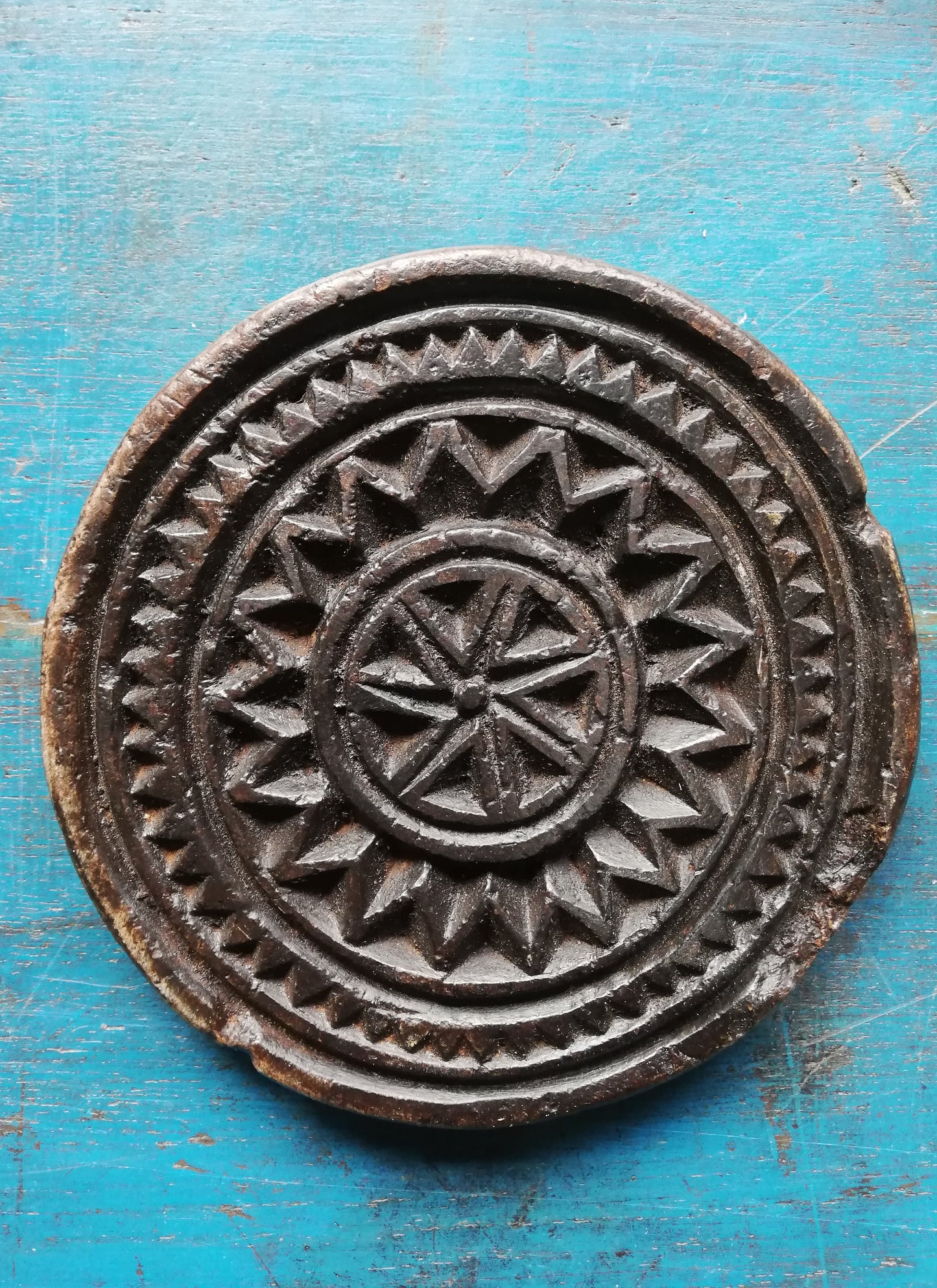 Antique stone chapatti mould
