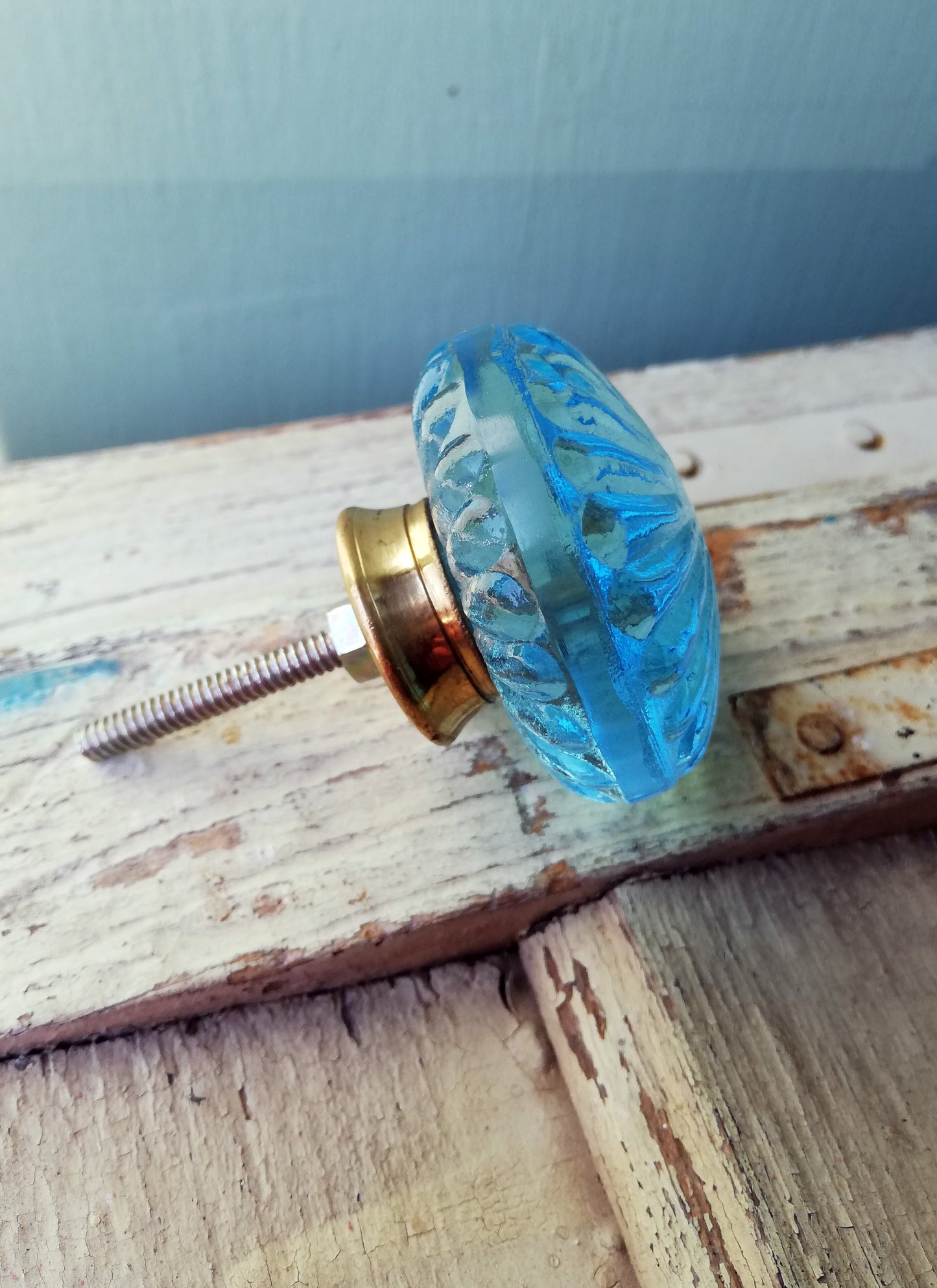 Antique style glass drawer knobs