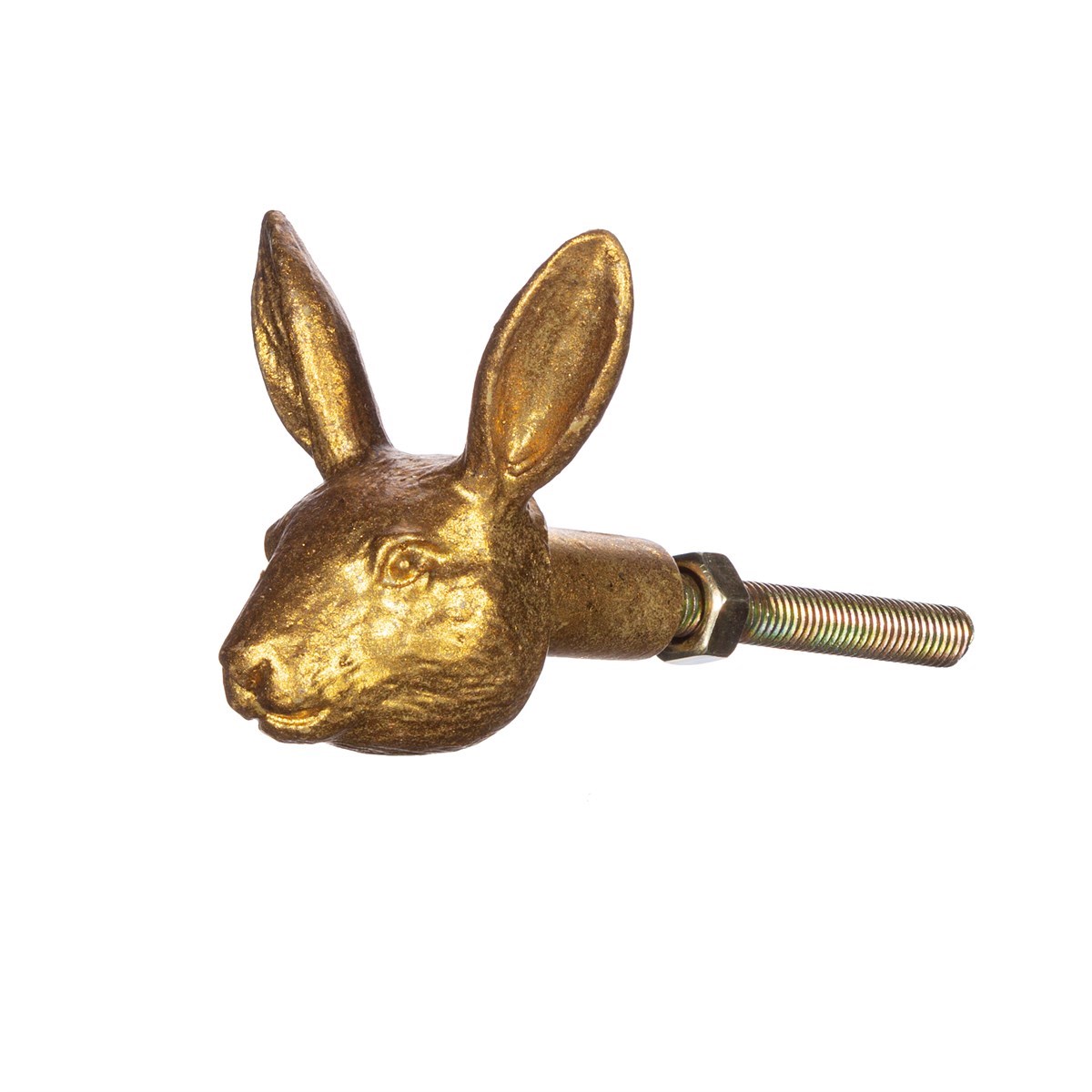 Golden Rabbit Drawer Knob