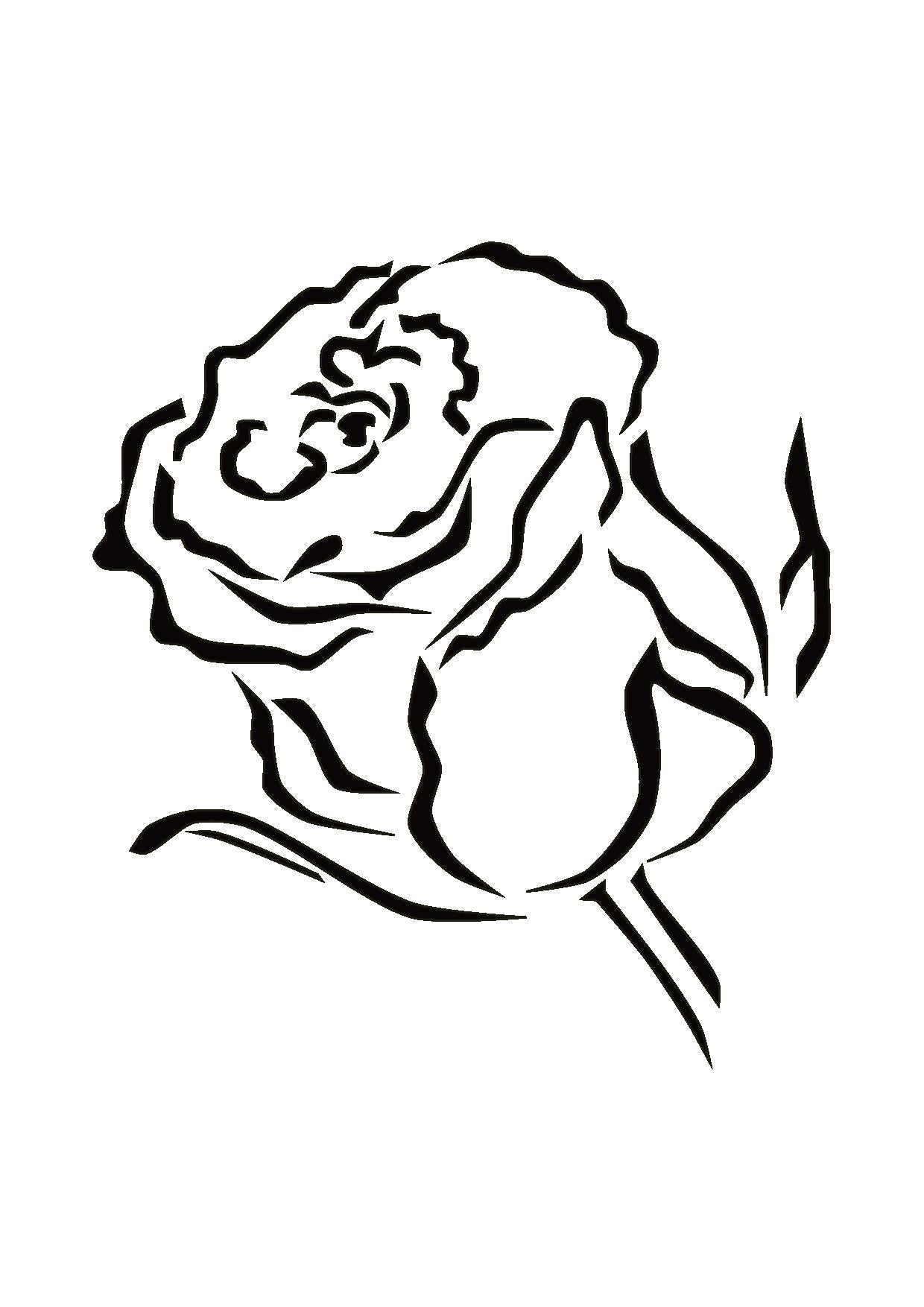 Beautiful decorative painted furniture stencils by Beautifully Boho - Elegant Rose